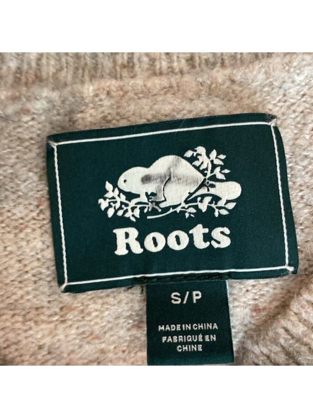 Roots Wool Sweater Oversized Jumper preppy Quiet Luxury - Picture 11 of 13